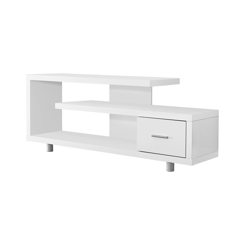 Kingfisher Lane Modern Wood TV Stand for TVs up to 60