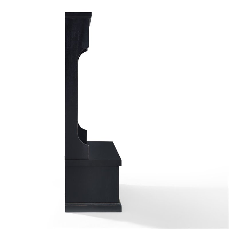 Kingfisher Lane Hall Tree in Distressed Black