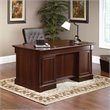 Kingfisher Lane Engineered Wood 6-Drawers Executive Desk in Select Cherry