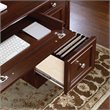 Kingfisher Lane Engineered Wood 6-Drawers Executive Desk in Select Cherry