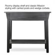 Kingfisher Lane Mission Table in Slate Black