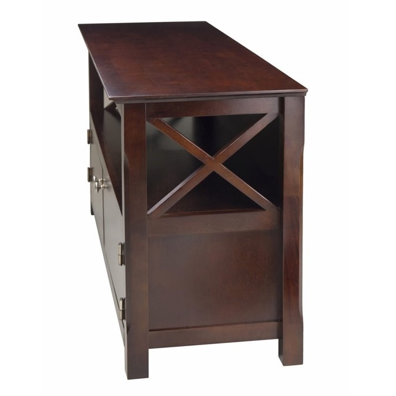 Kingfisher Lane Transitional Solid Wood TV Stand for TVs up to 46