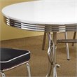 Kingfisher Lane Contemporary Oval Wood Dining Table in White