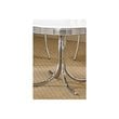 Kingfisher Lane Contemporary Oval Wood Dining Table in White