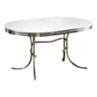 Kingfisher Lane Contemporary Oval Wood Dining Table in White