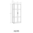 Kingfisher Lane Contemporary Engineered Wood Storage Cabinet in White
