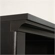 Kingfisher Lane Traditional Engineered Wood 5-Shelf Bookcase in Estate Black