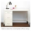 Kingfisher Lane 3-Drawer Contemporary Metal Filing Cabinet in Pearl White