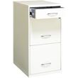 Kingfisher Lane 3-Drawer Contemporary Metal Filing Cabinet in Pearl White