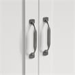 Kingfisher Lane Modern Engineered Wood Wardrobe Armoire in White