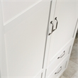 Kingfisher Lane Modern Engineered Wood Wardrobe Armoire in White