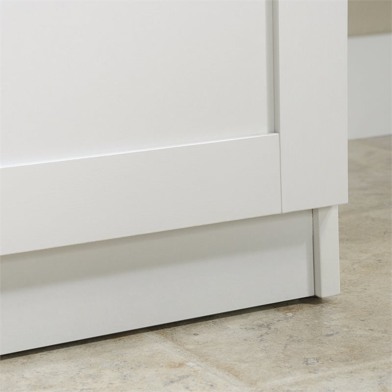 Kingfisher Lane Modern Engineered Wood Wardrobe Armoire in White