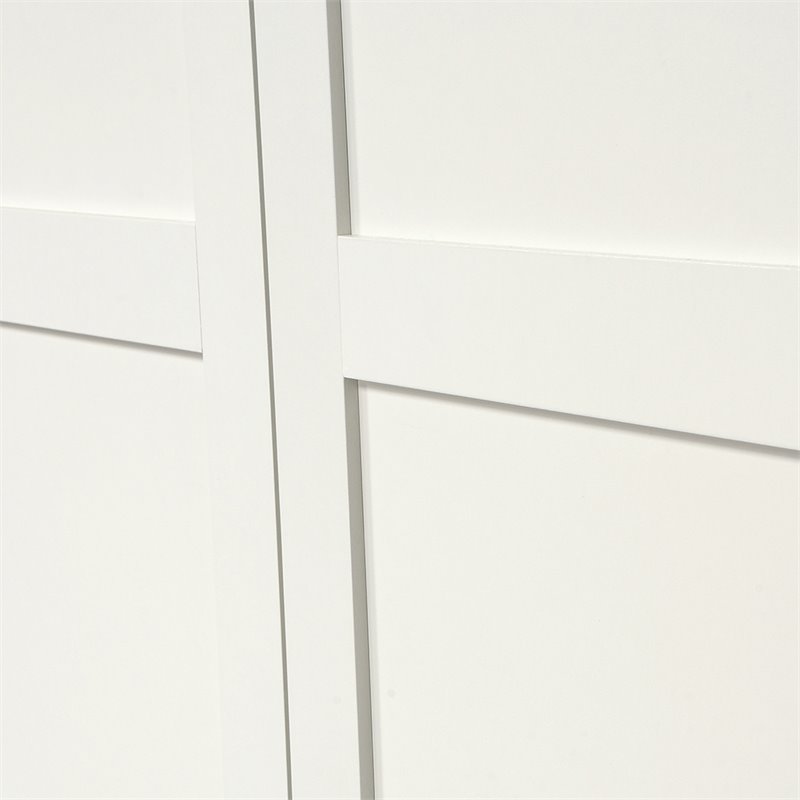 Kingfisher Lane Traditional Engineered Wood Pantry Storage Cabinet in White