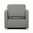 Kingfisher Lane Modern Convertible Chair in Gray Fabric Upholstery