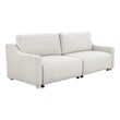 Kingfisher Lane Modern Convertible Sofa in Cream Fabric Upholstery