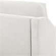 Kingfisher Lane Modern Convertible Sofa in Cream Fabric Upholstery