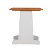 Kingfisher Lane Pine Wood Corner Nook Dining Set with Storage in White & Natural