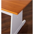 Kingfisher Lane Pine Wood Corner Nook Dining Set with Storage in White & Natural