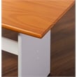 Kingfisher Lane Pine Wood Corner Nook Dining Set with Storage in White & Natural