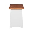 Kingfisher Lane Pine Wood Corner Nook Dining Set with Storage in White & Natural