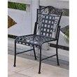 Kingfisher Lane Modern 3 Piece Iron Patio Bistro Set in Black