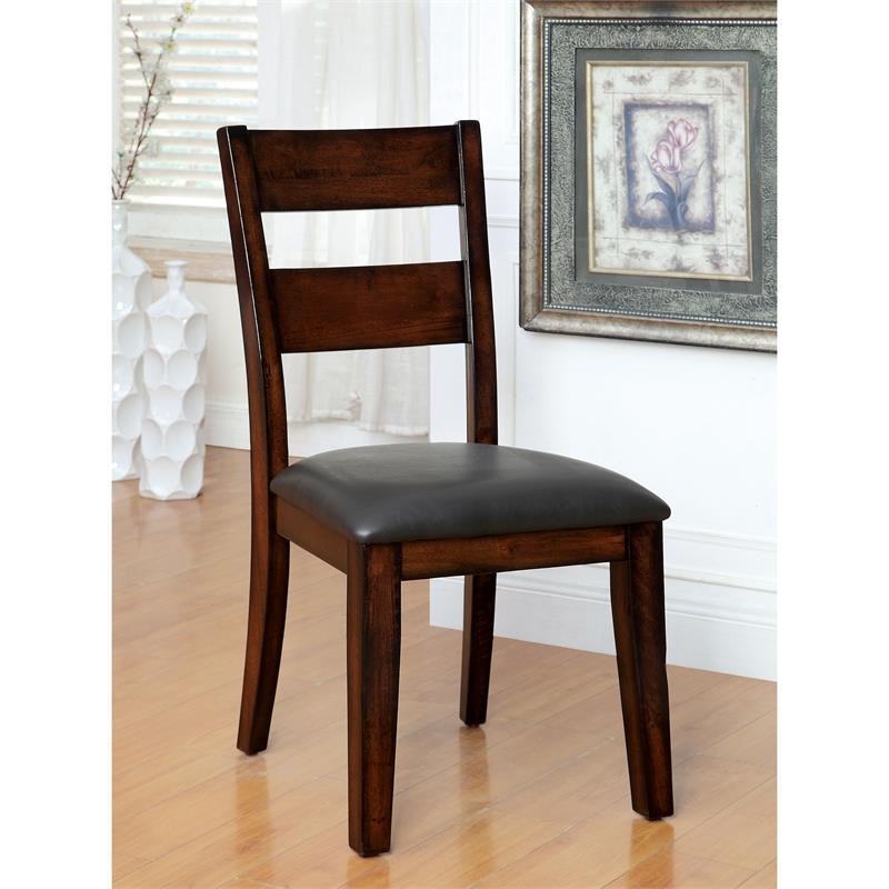 Kingfisher Lane 9-Piece Wood Extendable Dining Set in Dark Cherry