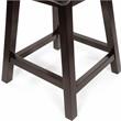 Kingfisher Lane Wood 6-Piece Counter Height Dining Set in Black