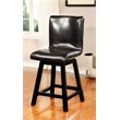 Kingfisher Lane Wood 6-Piece Counter Height Dining Set in Black