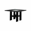 Kingfisher Lane Wood 9-Piece Counter Dining Set with LED in Black