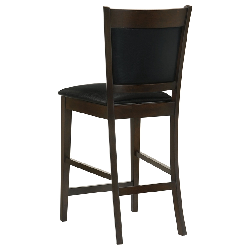 Kingfisher Lane 5-piece Wood Dining Room Set Espresso and Black