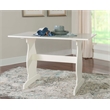 Kingfisher Lane Contemporary Wood Corner Nook Dining Set in Blue