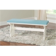 Kingfisher Lane Contemporary Wood Corner Nook Dining Set in Blue
