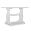 Kingfisher Lane Wood Corner Breakfast Nook Dining Set in Charcoal Gray