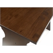 Kingfisher Lane Wood Backless 3 Piece Dining Nook with Storage in Brown