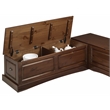 Kingfisher Lane Wood Backless 3 Piece Dining Nook with Storage in Brown