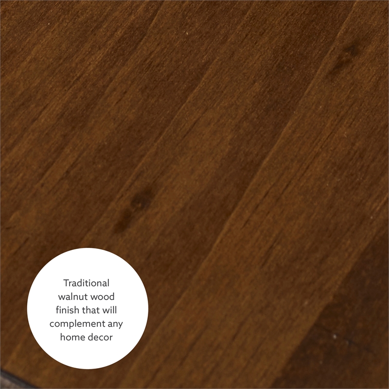 Kingfisher Lane Wood Backless 3 Piece Dining Nook with Storage in Brown