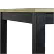 Kingfisher Lane Contemporary Gray 5PC Wood Dining Set in Black