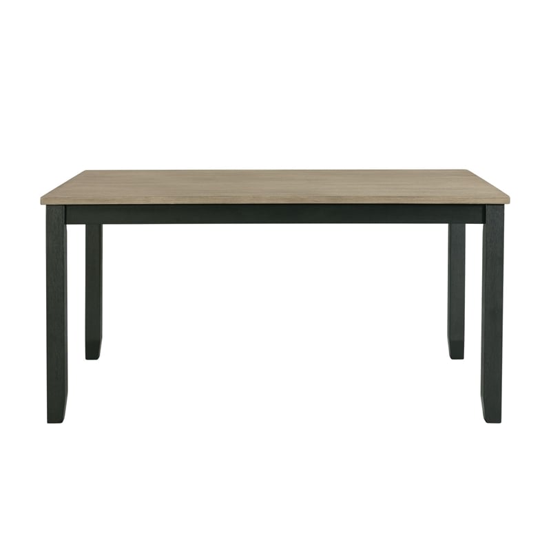 Kingfisher Lane Contemporary Gray 5PC Wood Dining Set in Black