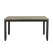 Kingfisher Lane Contemporary Gray 5PC Wood Dining Set in Black