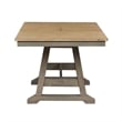 Kingfisher Lane Modern Farm Light Gray 6 Piece Trestle Table Set