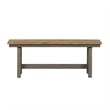 Kingfisher Lane Modern Farm Light Gray 6 Piece Trestle Table Set