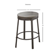 Kingfisher Lane 5 Piece Counter Height Dining Set in Gray and Brown