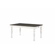 Kingfisher Lane Contemporary Two-Tone 6-Piece Dining Set in Ivory