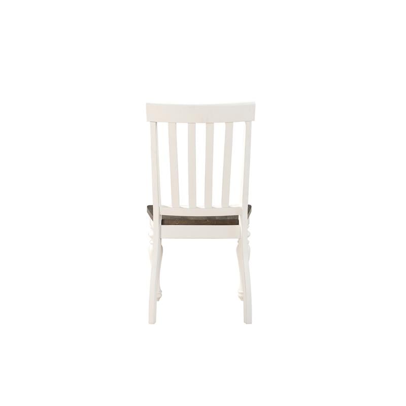 Kingfisher Lane Contemporary Two-Tone 6-Piece Dining Set in Ivory