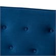 Kingfisher Lane Modern Navy Blue Velvet 3-Piece Living Room Set