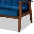 Kingfisher Lane Modern Navy Blue Velvet 3-Piece Living Room Set