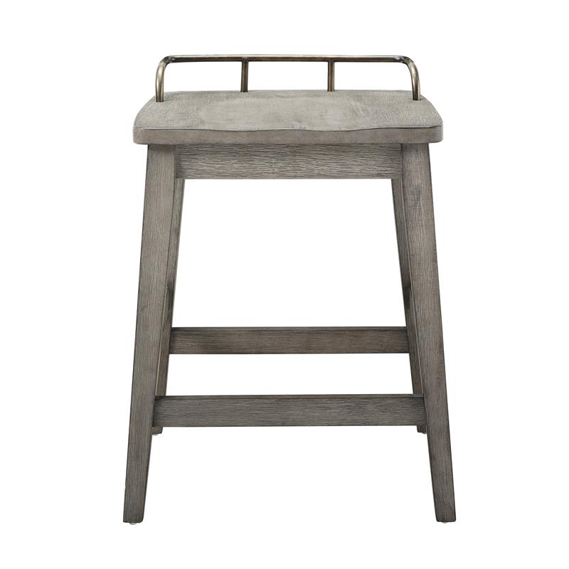 Kingfisher Lane Rustic Smokey Oak Counter Height 5-Piece Dining Set