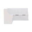 Kingfisher Lane Contemporary Wood Corner Breakfast Nook in White