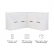 Kingfisher Lane Contemporary Wood Corner Breakfast Nook in White