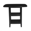 Kingfisher Lane 5 Piece Solid Wood Counter Height Dining Set in Black